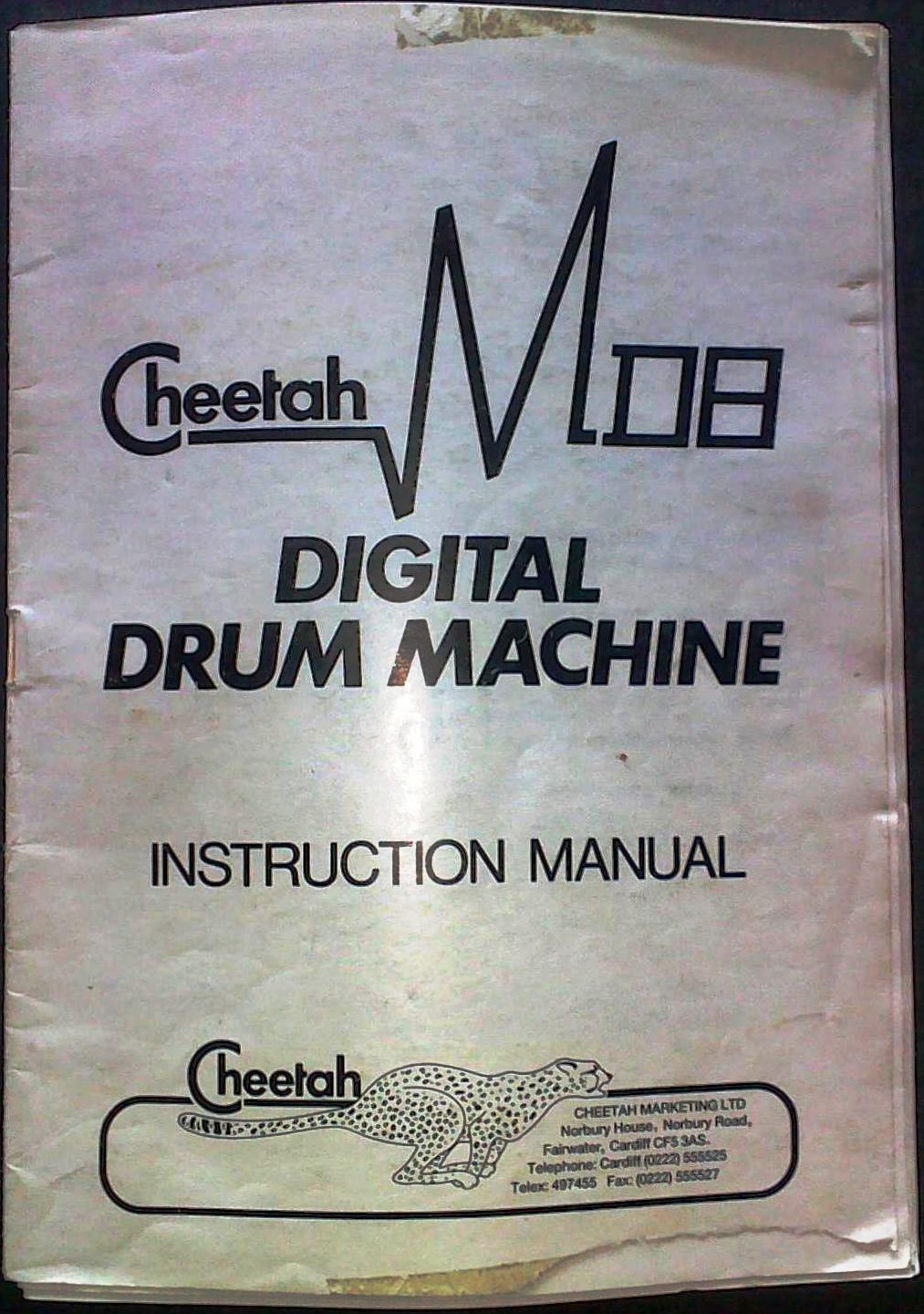 Cheetah MD8 Instruction Manual